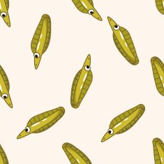 fish cartoon seamless pattern background N14