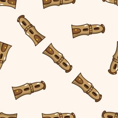 Building house tower cartoon seamless pattern background N2