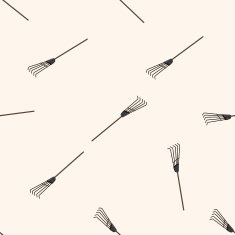 gardening shovel cartoon seamless pattern background N18