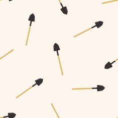 gardening shovel cartoon seamless pattern background N20