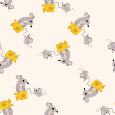 animal mouse cartoon seamless pattern background N3