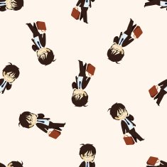 Office workers cartoon seamless pattern background N75