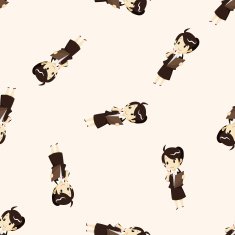 Office workers cartoon seamless pattern background N76