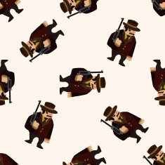Mafia cartoon seamless pattern background N28 free image download