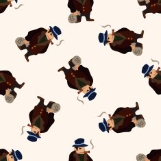 Mafia cartoon seamless pattern background N32 free image download