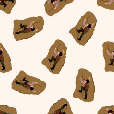 Extreme Sports cartoon seamless pattern background N42
