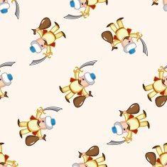thief cartoon seamless pattern background N32