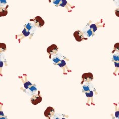 Office workers cartoon seamless pattern background N85