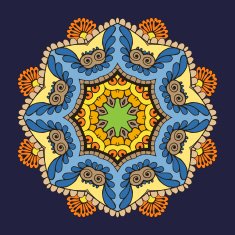 Circular Floral Ornament N11