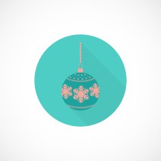 Christmas toy flat icon N2
