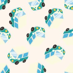transportation car cartoon seamless pattern background N24