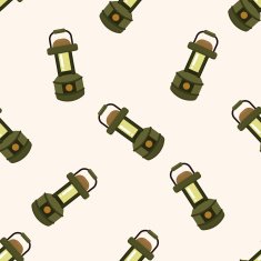 climbing equipment cartoon seamless pattern background N11