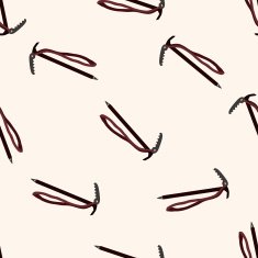climbing equipment cartoon seamless pattern background N14