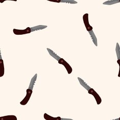 climbing equipment cartoon seamless pattern background N15