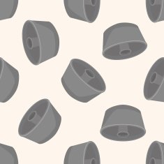 kitchenware baking mold cartoon seamless pattern background N7