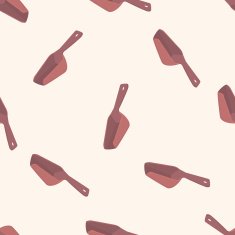 kitchenware spoon cartoon seamless pattern background N4