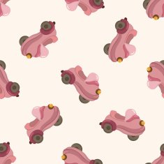 transportation car cartoon seamless pattern background N25