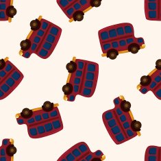 transportation car cartoon seamless pattern background N28