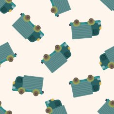 transportation car cartoon seamless pattern background N29