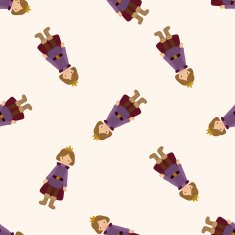 Royal theme prince cartoon seamless pattern background N17