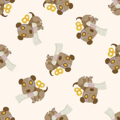 robot cartoon seamless pattern background N59