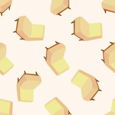 chair cartoon seamless pattern background N15