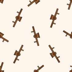 Amusement park facilities cartoon seamless pattern background N102
