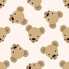 animal mouse cartoon seamless pattern background N5