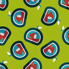 Pet bed flat icon eps10 seamless pattern background N3