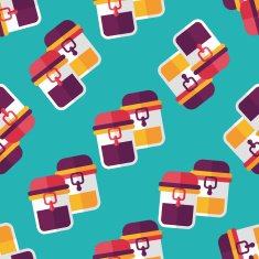 kitchenware preserving container flat icon eps1 seamless pattern background N2