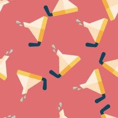 kitchenware funnel flat icon eps10 seamless pattern background