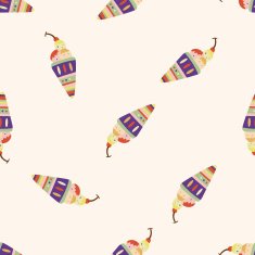 ice cream cartoon seamless pattern background N20