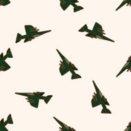 airplane cartoon seamless pattern background