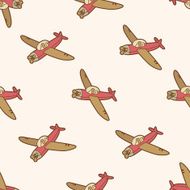 airplane cartoon seamless pattern background N4