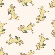 animal cat cartoon seamless pattern background N9