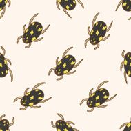 bug cartoon seamless pattern background N21
