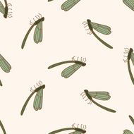 bug cartoon seamless pattern background N22