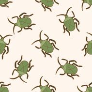bug cartoon seamless pattern background N30