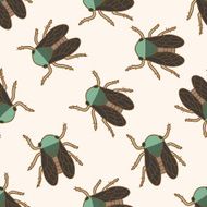 bug cartoon seamless pattern background N32