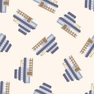 Building house cartoon seamless pattern background N25
