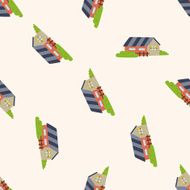 Building house cartoon seamless pattern background N33
