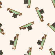 hospital theme patient cartoon seamless pattern background N2