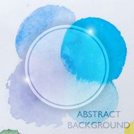 Abstract Watercolor Blue Background