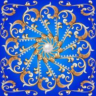 vintage background from a circular ornament with pearls N2