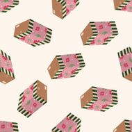 gift theme icon 10 cartoon seamless pattern background N3