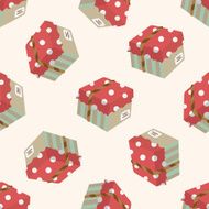 gift theme icon 10 cartoon seamless pattern background N5