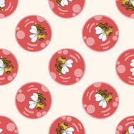 bug cartoon seamless pattern background N34