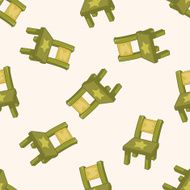 furniture theme chair sofa cartoon seamless pattern background