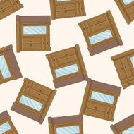 furniture theme cabinet cartoon seamless pattern background N4