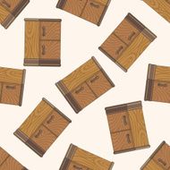 furniture theme cabinet cartoon seamless pattern background N5
